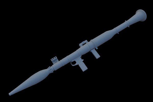 3d model rpg-7 rocket propelled grenade - rpg-7 (low poly) by Maarten_Dominicus